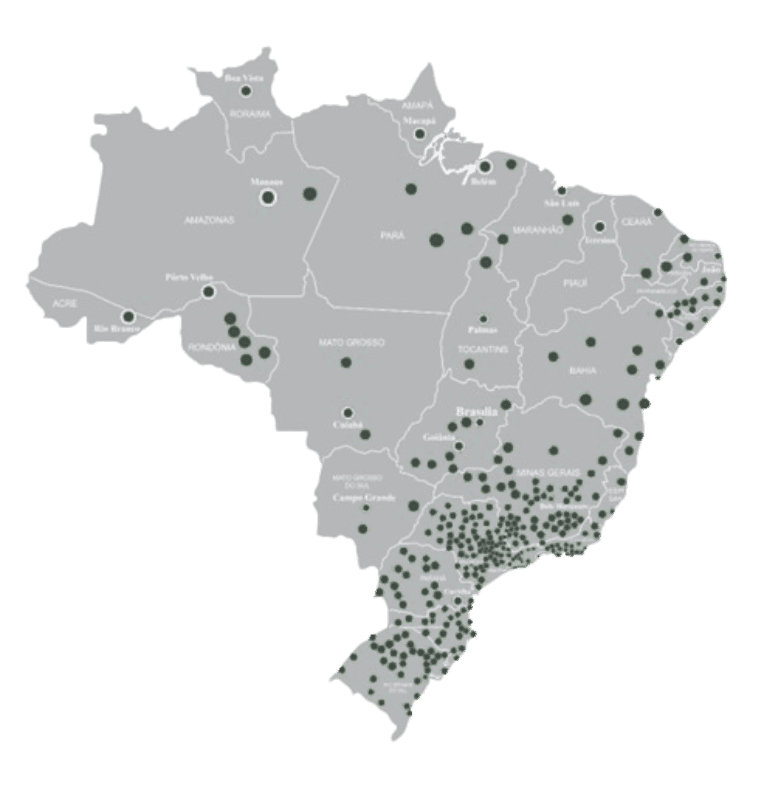 Atuação consolidada nos segmentos B2B e B2C.